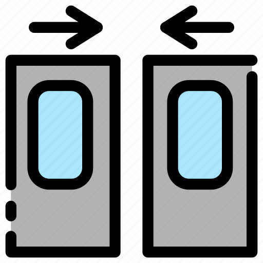 Close, door, station, transportation icon - Download on Iconfinder