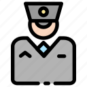 attendant, conductor, officer, train