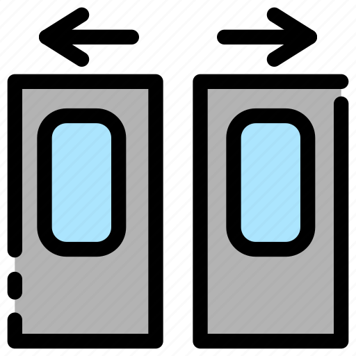 Door, open, station, transportation icon - Download on Iconfinder