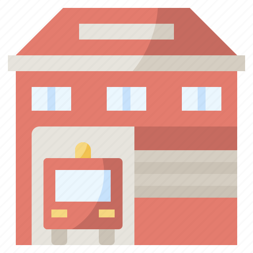 Architecture, buildings, city, emergencies, fire, firefighters, station icon - Download on Iconfinder