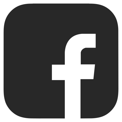 Black and white, dark grey, facebook icon - Free download