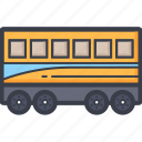 bus, coach, train, tram, transport