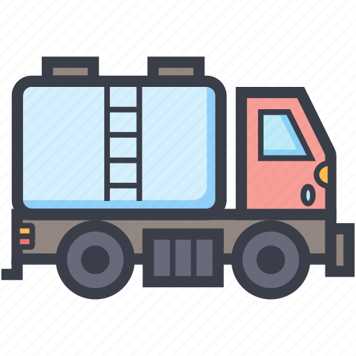 Delivery transport, fuel tank, tanker, transport, water tank icon - Download on Iconfinder
