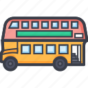 bus, double bus, double decker, transport, vehicle 