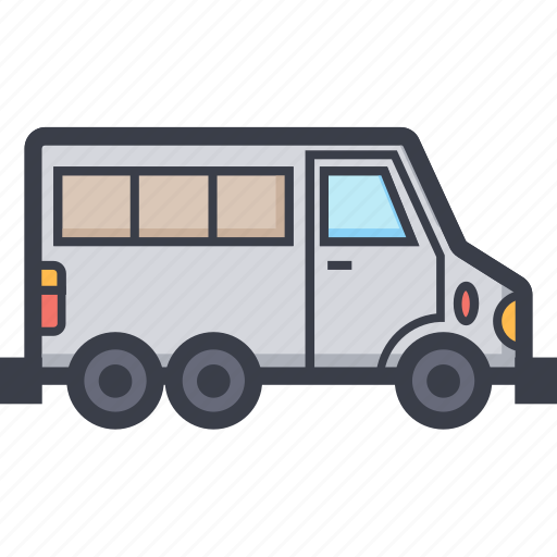 Automobile, delivery van, minivan, transport van, van icon - Download on Iconfinder
