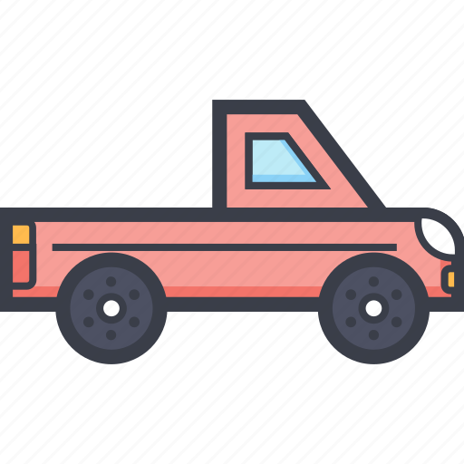 Automobile, pick up, pick up truck, transport, vehicle icon - Download on Iconfinder