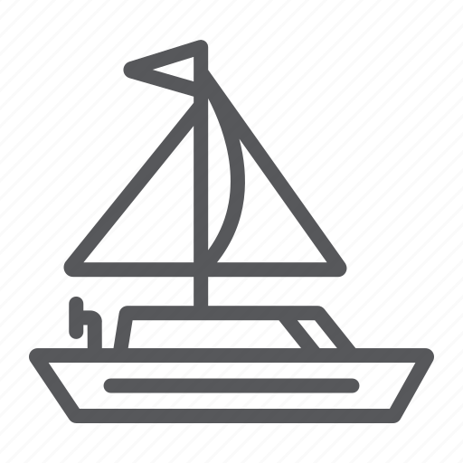 Boat, sail, sailboat, sea, transportation, yacht icon - Download on Iconfinder