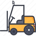 bendi truck, counterbalanced truck, fork truck, forklift truck, golf cart 