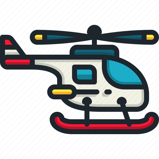 Helicopter, aircraft, transportation, flight, vehicle icon - Download on Iconfinder