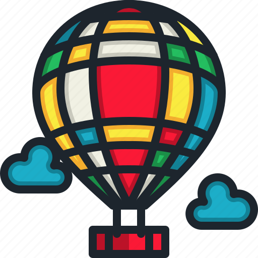Hot, air, balloon, transportation, trip, travel, fly icon - Download on Iconfinder