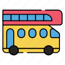 double decker bus, coach, transport, travel, automobile