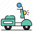 scooter, motorbike, vehicle, transport, travel