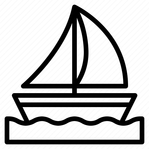 Sailing, sail, sailboat, boat, ship, transport, transportation icon - Download on Iconfinder