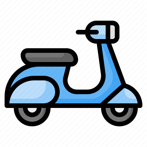Scooter, motorbike, motorcycle, bike, delivery, transport, transportation icon - Download on Iconfinder