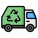 garbage, trash, recycling, dump, truck, transport, transportation