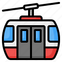 cable car, ski lift, chairlift, aerial tramway, aerial tram, transport, transportation