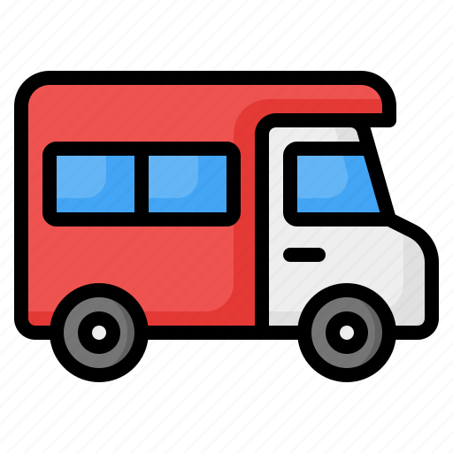 Camper van, campervan, camping, van, car, transport, transportation icon - Download on Iconfinder
