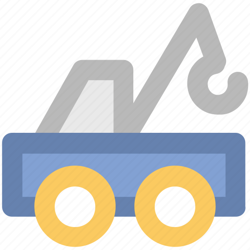 Crane, lifter, luggage lifter, machine, tow, transport, vehicle icon - Download on Iconfinder