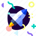 adaptive, ios, isolated, material design, rocket, space craft, transport 