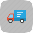 truck, van, delivery truck