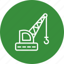 construction, machine, crane