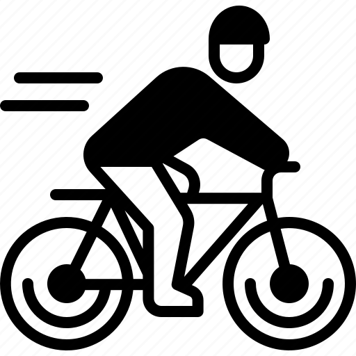 Cycling, cyclist, bicycle, rider, transport, two wheeler, pedal cycle icon - Download on Iconfinder