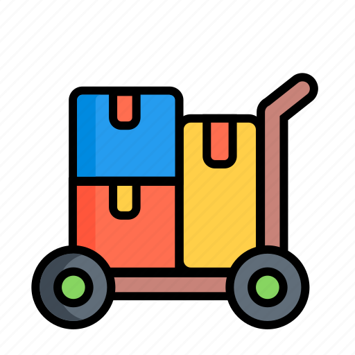 Baggage, carriage, luggage, things, tram, trolley, truck icon - Download on Iconfinder