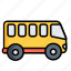autobus, bus, charabanc, coach, motorbus, omnibus, school 