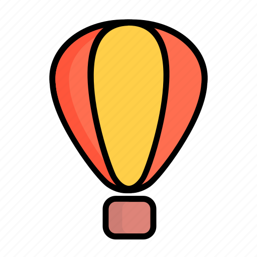 Aerostat, air balloon, balloon, gasbag, air, flight, travel icon - Download on Iconfinder