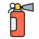 extinguisher, fire extinguisher, grenade, hand-grenade, burn, fire, safety