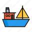 ark, barge, hoy, pleasure boat, scow, wherry, fishing 