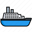 ferry, ferryboat, float, motor ship, passage-boat, raft, ocean
