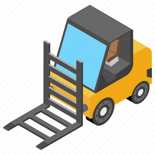 Fork hoist, fork truck, forklift, forklift truck, lift truck icon - Download on Iconfinder