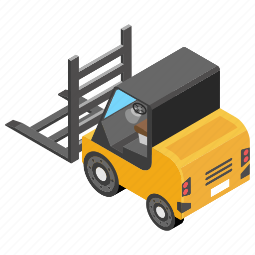 Fork hoist, fork truck, forklift, forklift truck, lift truck icon - Download on Iconfinder