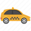 cab, car hire, taxi, taxicab, yellow cab