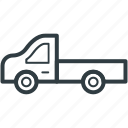 automobile, delivery vehicle, pickup car, pickup truck, transport