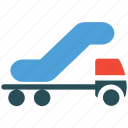 airport truck, cargo, transport, transportation