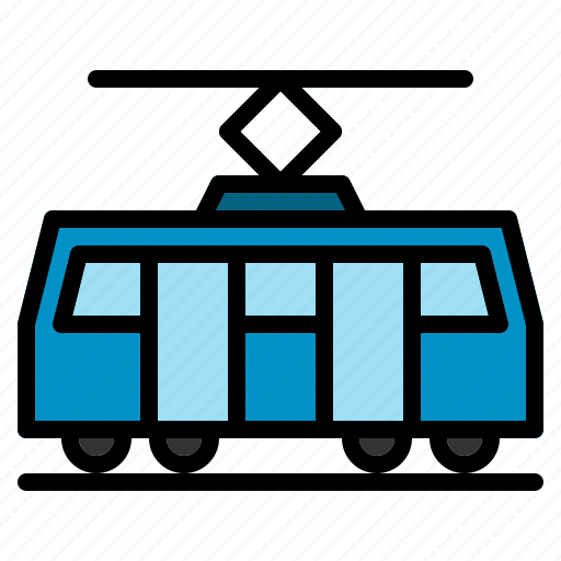 Car, public, street, tram, transport, transportation, vehicle icon - Download on Iconfinder