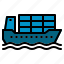cargo, container, ocean, sea, ship, shipping, transportation 