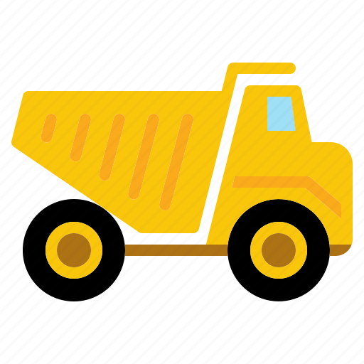 Construction, dump, heavy, transport, transportation, truck, vehicle icon - Download on Iconfinder
