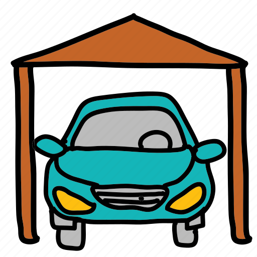Car, house, parking, transportation icon - Download on Iconfinder