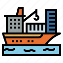 boat, cargo, ship, transport