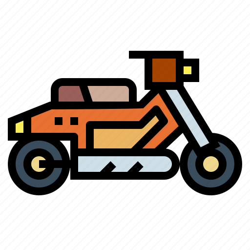 Motorbike, motorcycle, scooter, transportation icon - Download on Iconfinder