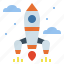 rocket, spaceship, startup, transport 