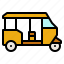 autorickshaw, car, logistic, transport, vehicle