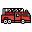 disaster, emergency, fire, transport, truck