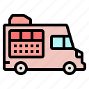 cream, ice, logistic, transport, truck, vehicle