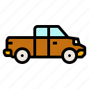 automobile, cab, pickup, truck, vehicle