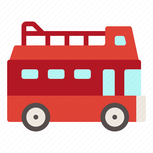 Bus, decker, double, logistic, vehicle icon - Download on Iconfinder