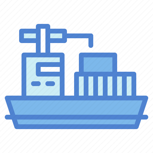 Boat, containers, logistics, ship icon - Download on Iconfinder